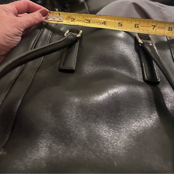 Coach-black leather bag. - Picture 8 of 8